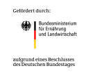 Logo des Bundesministeriums für Ernährung und Landwirtschaft in dem auf die Förderung hingewiesen wird